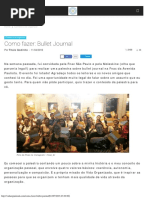 Como Fazer Bullet Journal Vida Organizada