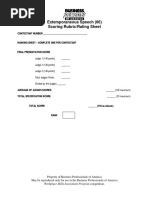 Extemporaneous Speech (66) Scoring Rubric/Rating Sheet