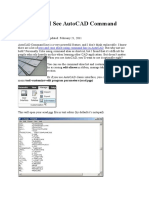 Where Can I See AutoCAD Command Alias List