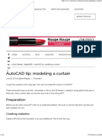 AutoCAD Modeling A 3D Curtain