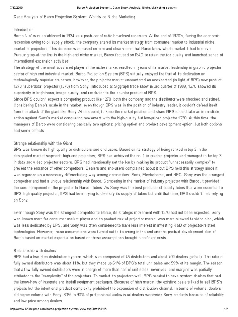 Barco projection systems image