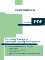 Hardware 04 - Secondary Storage