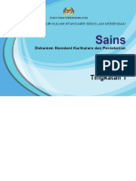 DSKP KSSM Sains Tingkatan 1 PDF