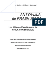 Antya-lila de Prabhupada