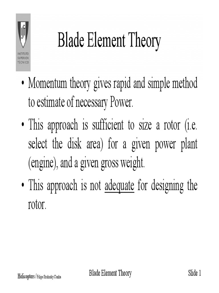 7Blade Element Theory Helicopter Lift (Force)