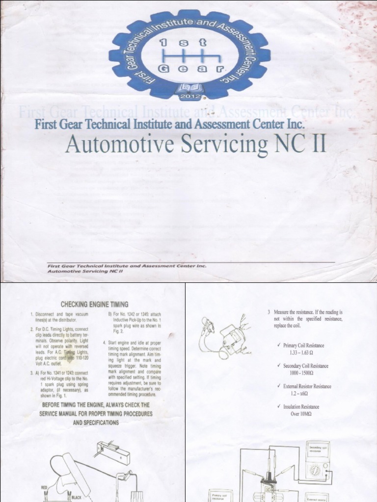 Automotive Servicing NC II PDF