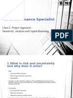 Certified Finance Specialist: Class 2: Project Appraisal - Sensitivity Analysis and Capital Rationing