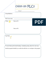 PLC Feedback Form