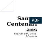 Samar Centenari Ans: Source: SPG Mini-Museum