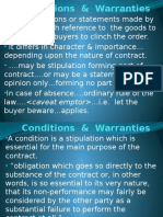 Conditions & Warranties