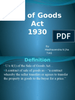 Sale of Goods Act, 1930