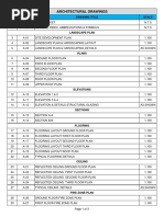 Architectural Drawings S No Dwg No Drawing Title Scale Drawing Civil Engineering