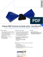 Antenas de Medicion EMC Linea BicoLOG