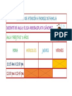 Horario de Atencion A Padres