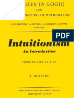 Intuitionism: An Introduction (Studies in Logic and The Foundations of Mathematics)