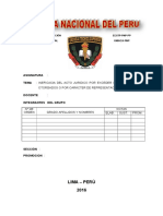 Monografia Ineficacia en El Acto Juridico