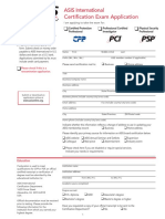 ASIS Certification Application