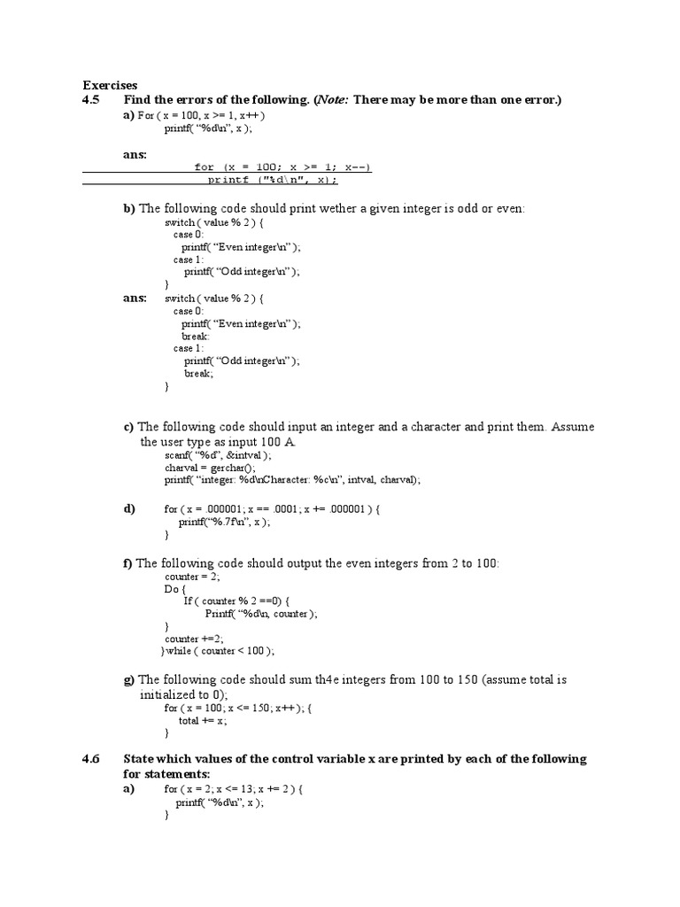 Program C HW PDF Integer Science) Sequence