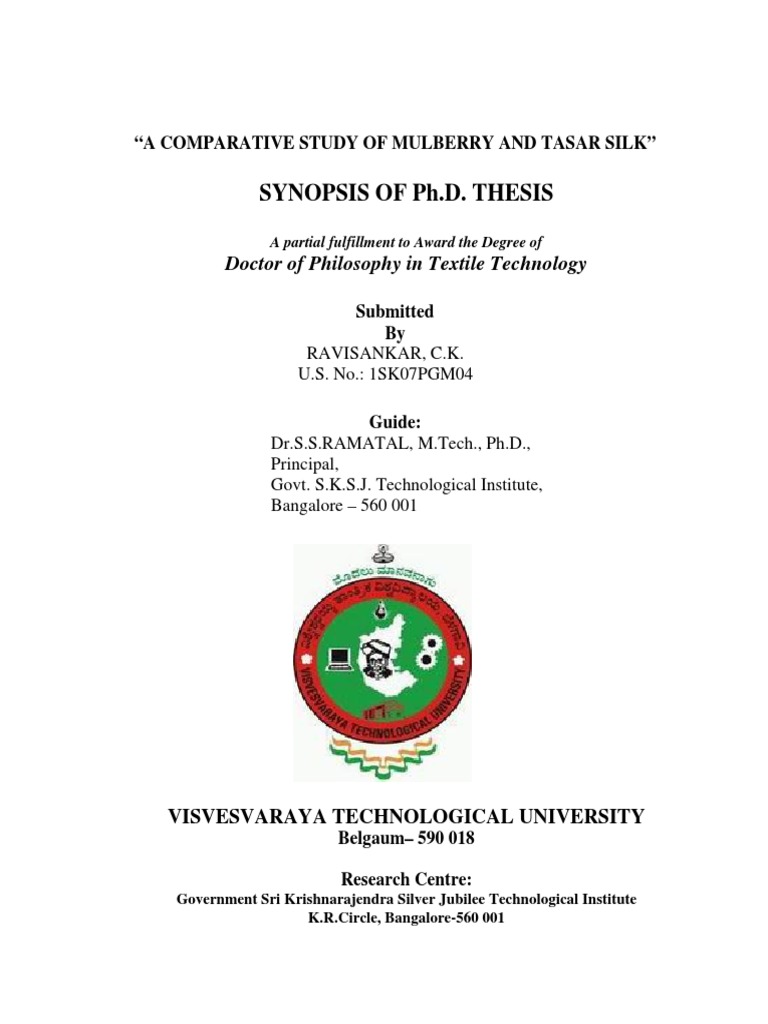 PhD Synopsis Writing - Thesis India