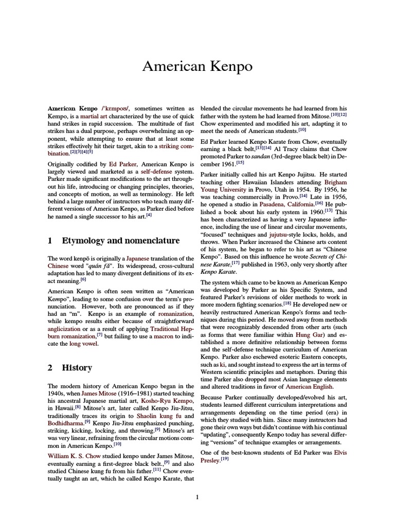 American Kenpo | PDF | East Asian Martial Arts | Japanese Martial Arts