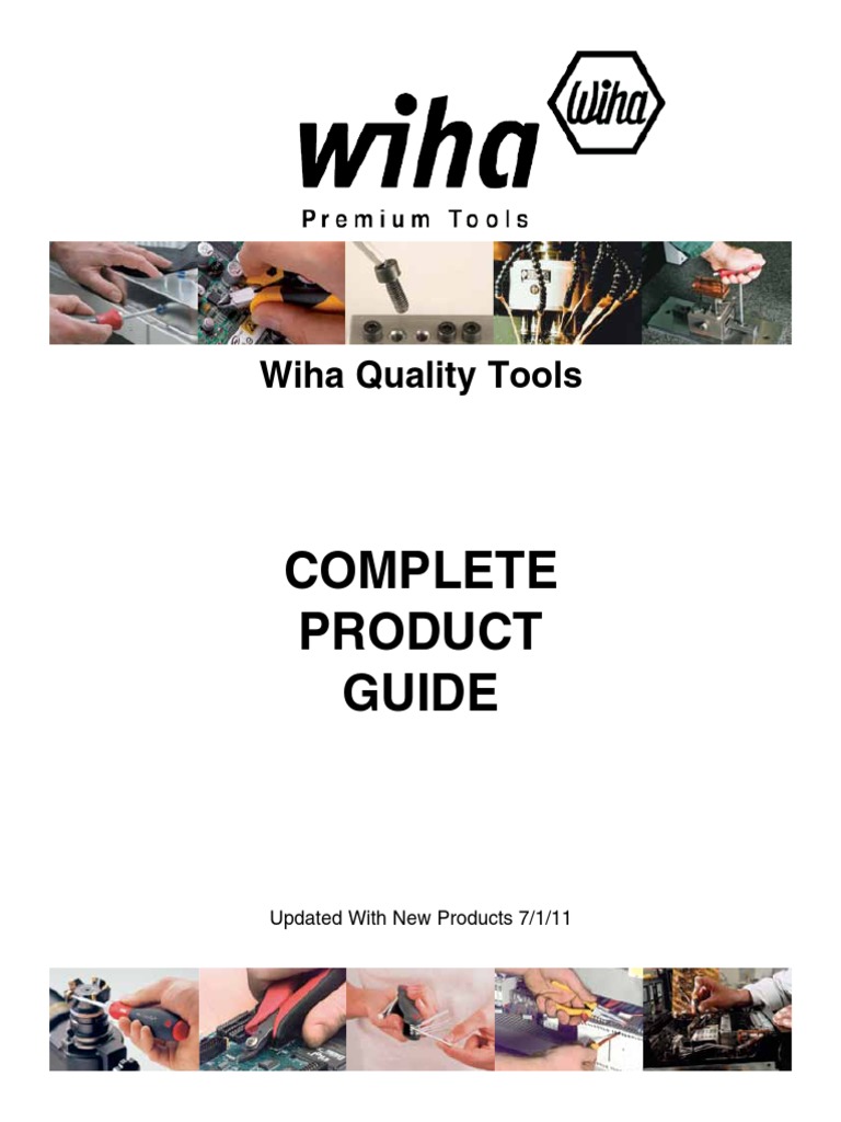 01 Wiha Complete Product Guide PDF Machines Tools