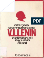 Obras Completas de Lenin. Tomo I
