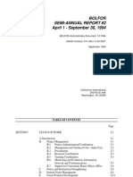 Bolfor Semi-Annual Report #2 April 1 - September 30, 1994