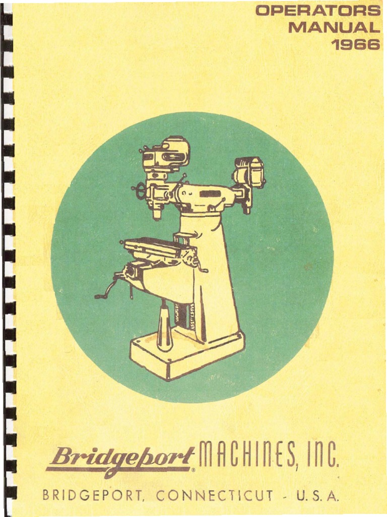 1966 Bridgeport Manual PDF Gear Clutch