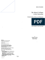 (SUNY Series in The Philosophy of Education) Bruce W. Wilshire-The Moral Collapse of The University - Professionalism, Purity, and Alienation - State University of New York Press (1990)