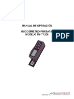Manual de Operacion Rugosimetro TM TR200