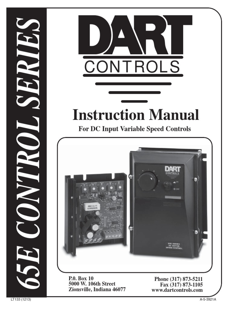 Dart 65E10 Motor Control Manual PDF Electric Motor Electrical