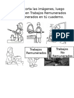 Actividad Recortable Trabajo Remunerados y No Remunerados