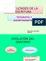 Disgrafia y Disotografia