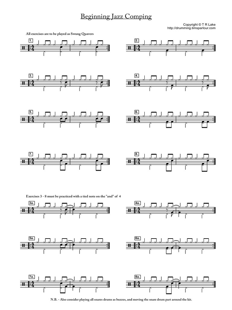 Beginning Jazz Comping PDF Rhythm And Meter Musical Forms