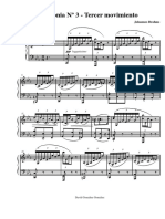 Brahms - Sinfonia 3 - Tercer Mov - Piano PDF