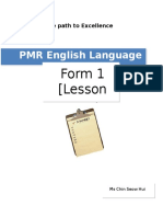 PMR English Language: Form 1 (Lesson 2)