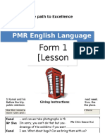 PMR English Language: Form 1 (Lesson 6)