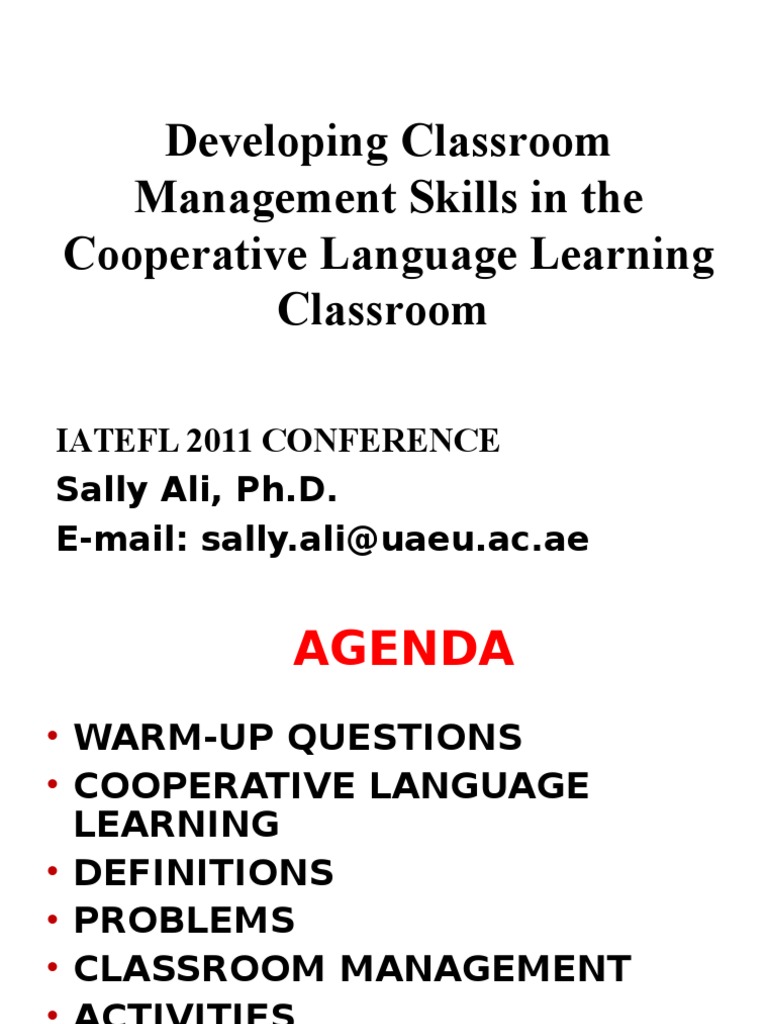 Classroom Management in Language Learning | PDF | Classroom | Teachers