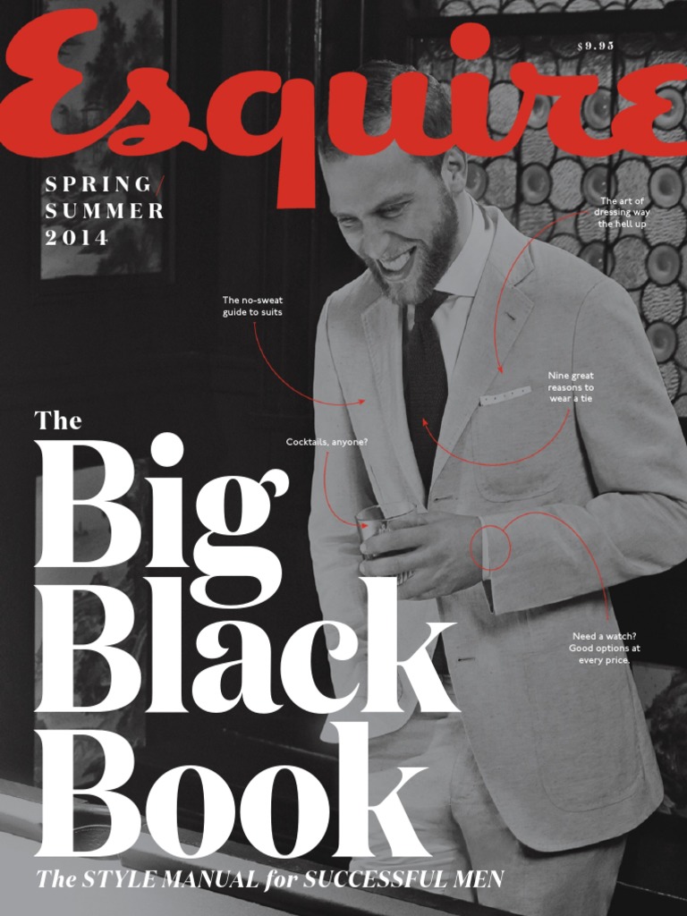 Esquire S Big Black Book Spring Summer 2014 PDF Suit (Clothing) Linens