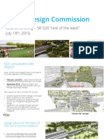 Presentation - Seattle Design Commission - SR 520 Montlake Lid Report