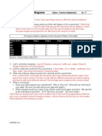 Experimental Design Diagrams: Trial 1 Trial 2 Trial 3 Trial 4 Trial 5 Average Distance (M) 500 800 1000 1200 1500