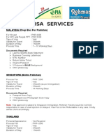 Visa List Fees Docs 23 Jan 2016