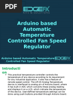 Arduino Based Automatic Temperature Controlled Fan Speed Regulator