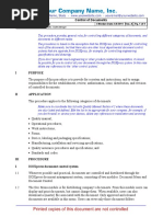 ISO 13485 Operational Procedure QOP-42-01 (A) Control of Documents PDF