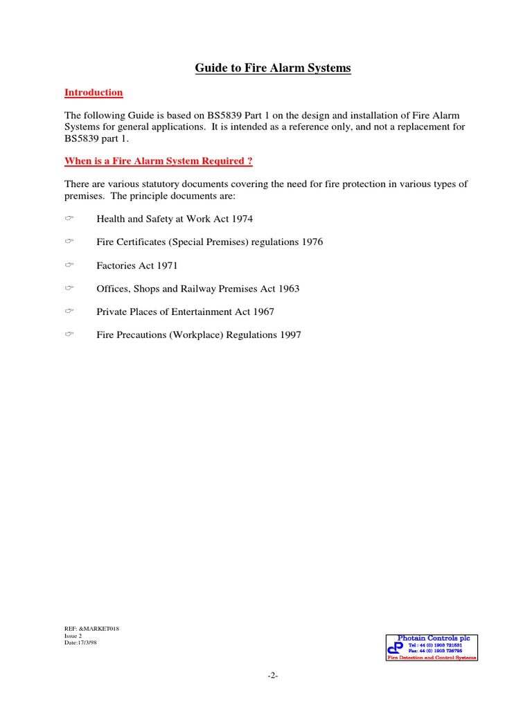 Fire Alarm Systems Installation Guide | PDF