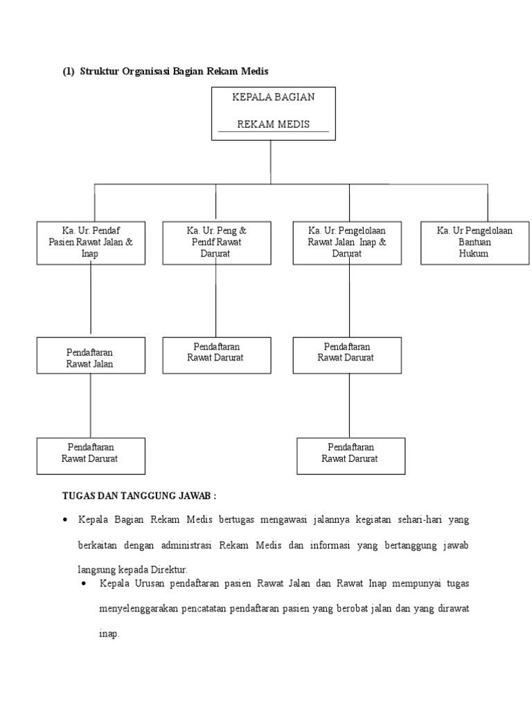 Struktur Dan Tugas Rekam Medis