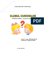 Optional Clubul Curiosilor Ds