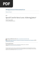 Jalloh - Special Court for Sierra Leone- Achieving Justice