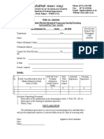 Candidates Self Assessment Sheet