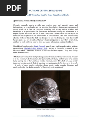 Crystal Skull Guide